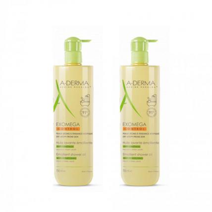A-Derma Exomega Control Óleo de Banho 2x500mL