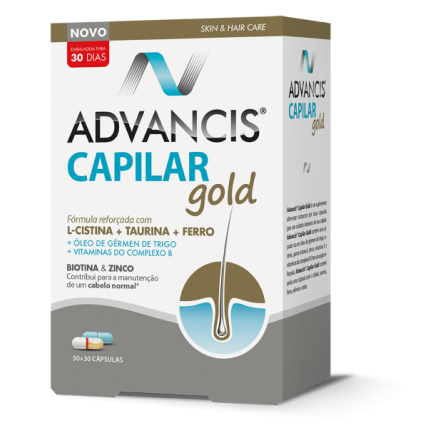 Advancis Capilar Gold 30 +30 X Cáps