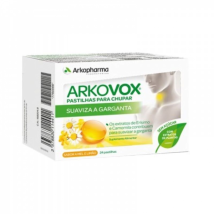 Arkovox Chupar Sabor Mel e Limão 24 Pastilhas